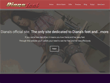 Tablet Screenshot of dianafeet.com